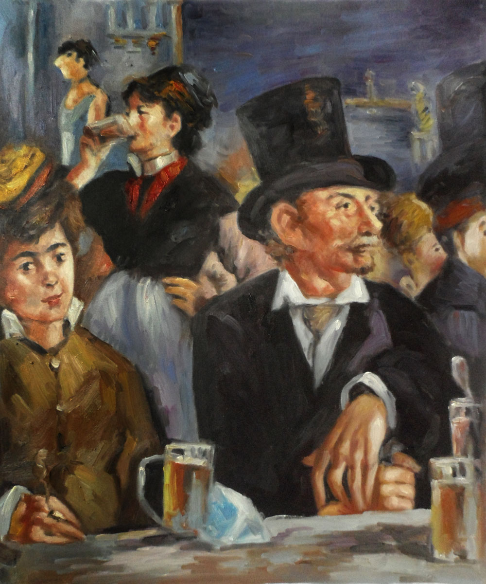 Cafe Concert - Edouard Manet Painting